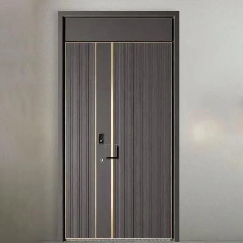 Single-Open Precision Carved Pivot Door