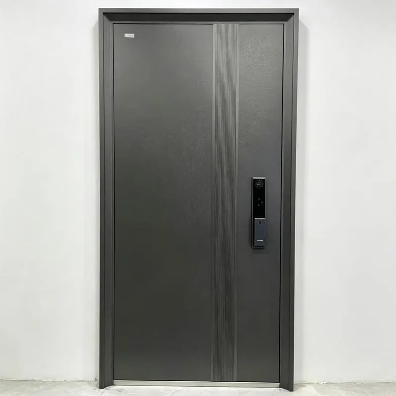 Porta di sicurezza classe A con verniciatura a base acqua